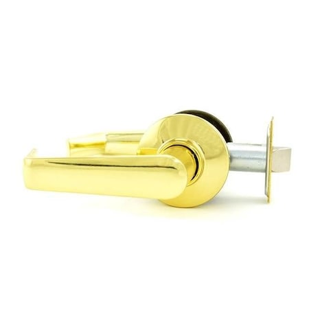 Schlage Commercial S Series Passage Saturn with 16-203 Latch 10-001 Strike Bright Brass Finish S10SAT605